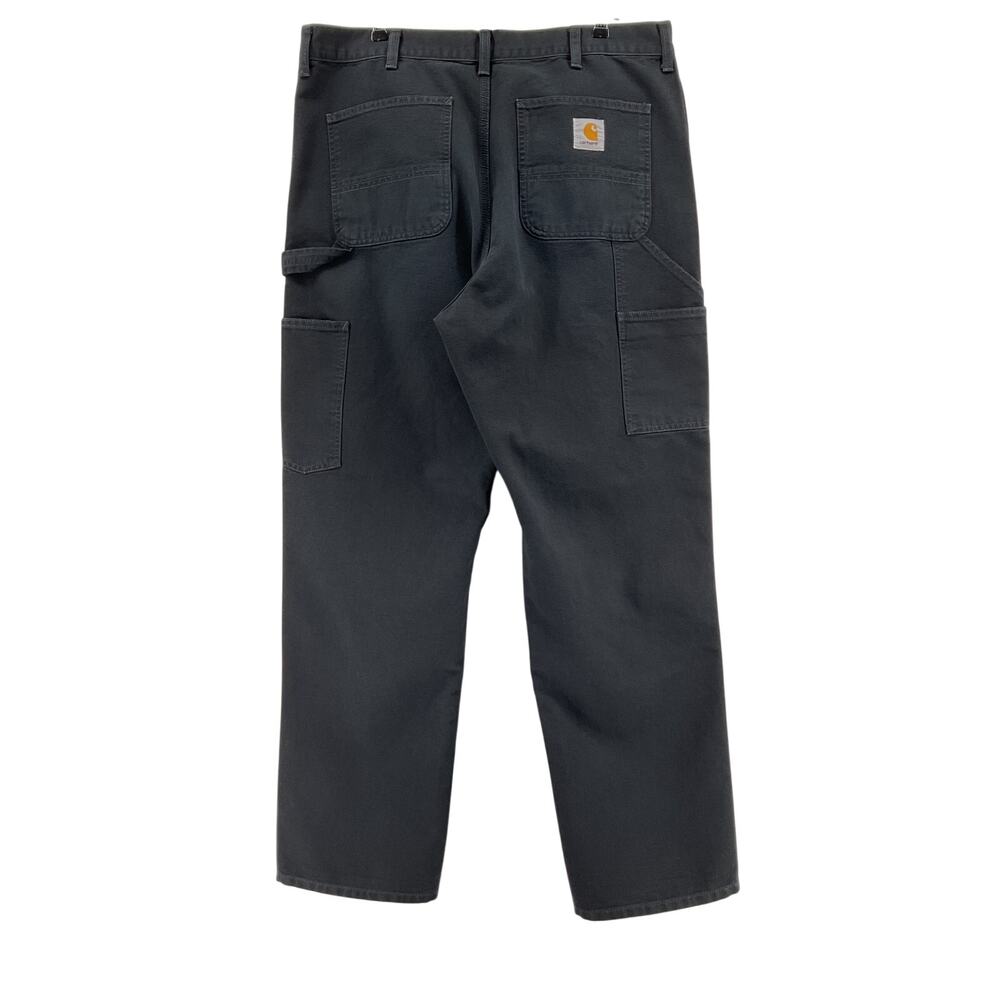 Carhartt Wip Durable Black Stone Double Knee Pants Size 36X32 - Picture 3 of 6